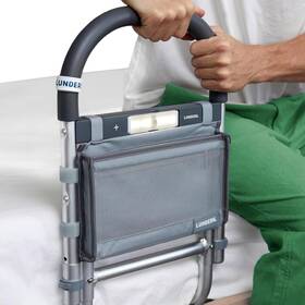 Lunderg 850040724059 Bed Rails For Elderly Adults Safety - 13 Inch Rail With Bag Grey