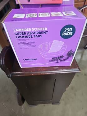 Upc-lun-scentpads250 Lunderg Lavender Scented Super Absorbent Commode Pads - Medical Grade Value