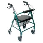 501-1012-1200 Mabis Aluminum Backrest Straight Lightweight Rollator Green Ultra