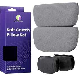 Mw-106-10125 Mars Wellness Crutch Pillow Set Underarm Crutches With Hand Grip Covers