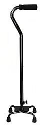 1065220-ea Mckesson 13103801 Adjustable Steel Offset Quad Cane Black 30 39 In