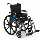 Mds806500e Medline Basic Lightweight Wheelchair With Seat Removable Footrests