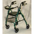 Mds86810g Green Deluxe Rollators Medline