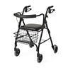 Mds8681g Guardian Medline Deluxe Aluminum Rollator With Wheels Color Green