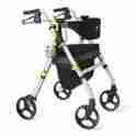 Mds86845sm Medline Industries Rolling Walker Empower Rollator Silver Memory Foam Seat 888277108830