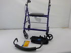 Mds86850ep Medline Aluminum Foldable Adult Transport Rollator Mobility Walker 080196506173