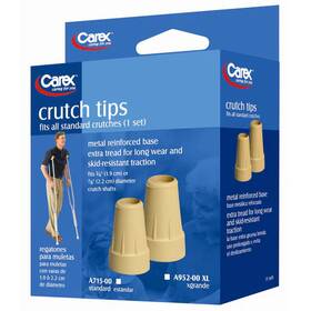 Medical Supply All 023601095206 Carex Crutch Tips X-large Case Of 6 Pr
