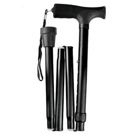 Medical Supply All 652508379340 Cane Folding Blue Jay Black Pistol Grip 33 - 37