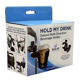 Medical Supply All 652508380544 Hold My Drink Dlx Multi-direct Beverage Cup Holder Blue Jay