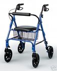 Mds86825 Medline Rollator Terrain 300lb The Blue Capacity 8 " Wheels