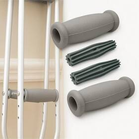 39-25863 Mesinurs Crutch Solid Hand Grips Kits Replacement Cushion 2 Count Pack Of 1 Gray