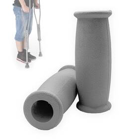 Bd14303 Mesinurs Crutch Solid Hand Grip Replacement Cane 2 Count Pack Of 1 Grey