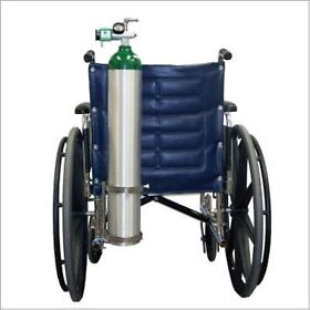 150-0110 Metal Oxygen Cylinder Wheelchair Holder For D E Cylinders
