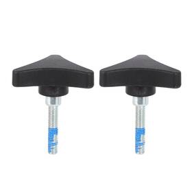 Mq-f99w1809muh1 Motoqueen Knob Universal For Rolling Walker Rollator Aluminum 3 Point Black