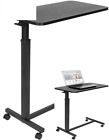 Mi-7987 Mount-it Overbed Table With Wheels Flat Rolling Bed Side Tray