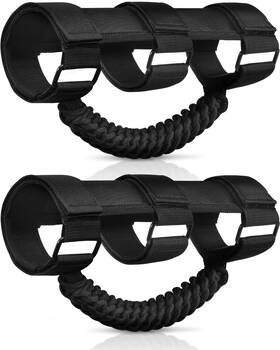 Moveland 744581644429 Upgrade Roll Bar Grab Handles - Paracord For Black