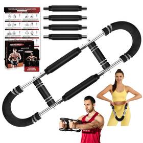 Nooncrazy 756593898684 Twister Arm Trainer 30-120 Lbs Adjustable Chest Exerciser With 2