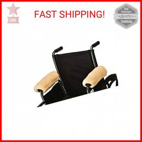 2624-r Nova Sheepskin Fleece Armrest Covers For Wheelchairs Transport Chairs And Arm Cha