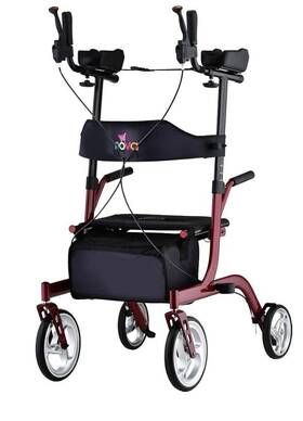 4801bl Nova 22 Inch Phoenix Rise Up Rollator - Red