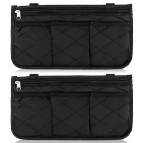 P30915-nl-us Noverlife 2 Packs Wheelchair Side Bag Black Walker 2pcs