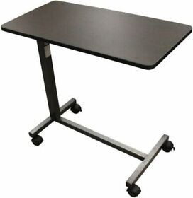 13065000 Overbed Table Tray Hospital Bed Rolling Adjustable Desk Bedroom Laptop Home Safe