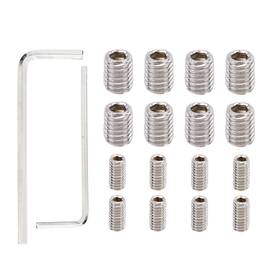 1096231 Penitue 18pcs Refrigerator Freezer Door 0.59 Inches X 1.97 Silver