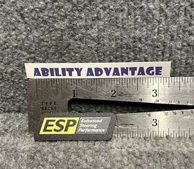 319999 Permobil New Inch Esp Enhanced Steering Performance Decal Emblem 2 Long X 5/8 Tall
