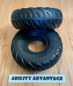 46516 Permobil 2 Aggressive Solid Caster Tires For F3 F5 M5 210 X 65 2.50-3