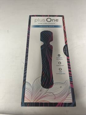 Plusone 843445022059 Vibrating Soft Touch Wand 10 Vibration Settings Waterproof