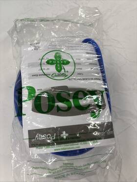 6546bl Posey Ez Clean Premium Gait Belt With Spring Loaded Buckle Blue 81 Inch
