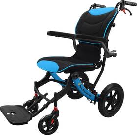 Protraverse 850076929589 Wheelchairs For Adults Transport Wheelchair Blue And Black