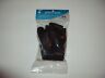 Pcw200 Pwc200 Unbranded Wheelchair Half Finger Gloves Black Leather Spandax 050472004853