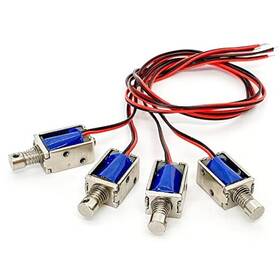 Qinizx 743645787225 4pcs Dc 12v Micro Push Pull Solenoid Electromagnet Mini Linear