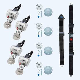 Qstraint 603964054173 4 Qrt Max Retractors With Slide Ftn Click Fittings Manual Lap And Should