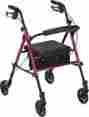 R728rd Drive Medical Rollator Walker In Red