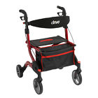 Rtl10555rd Red Rollators Rollator Wheel Iwalker Style Medical Euro Drive