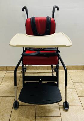 R870 Rifton Activity Chair Model Size L Extralight Black/red Made In Usa