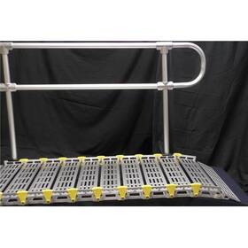 4040-6l1 Roll-a-ramp 6 Aluminum Handrail Kit With Single Loop End