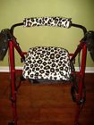 Rolling Walker Leopard Set Cover Medical Rollator Seat Accessory Equipment Tote
