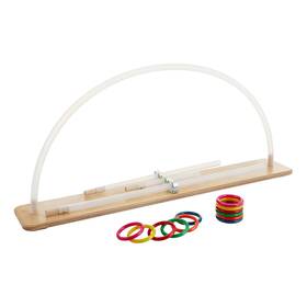 40347 Rolyan Graded Range Of Motion Exerciser Wood Base And Plastic Tube With 12 Rings