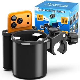 Chph1231 Seaperk Universal Clamp-on 2-in-1 Cup Holder And Phone 5x7x5 Inches Pack Of 1