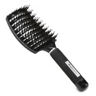 Seg-b160013a Segbeauty Black Boar Bristle Brush Nylon Detangling Pins Vented Hair