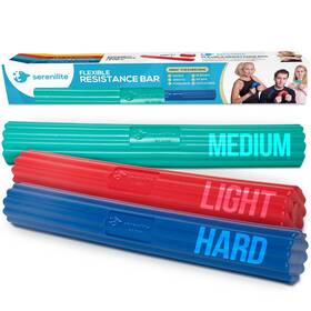 Serenilite 850021715168 3pack Flexible Resistance Bar For Tennis Elbow Relief Hand Strengthening Equ