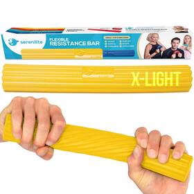 Serenilite 850021715229 Flexible Resistance Bar Physical Therapy Equipment And Tennis Elbow Relief Hand