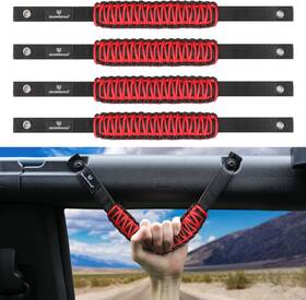 Seven Sparta 726084123656 4 Pack Roll Bar Grab Handles Compatible With Ford Bronco 2021-2025