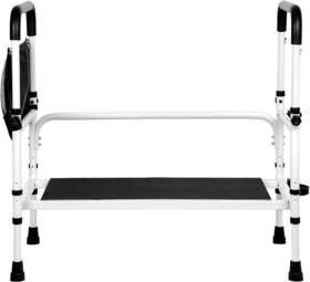 Rails-1 Signstek Assist Bed Rails With Adjustable Height Step Stool White