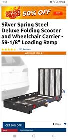 Sc500-v3 Silver Spring Steel Deluxe Folding Scooter And Wheelchair Carrier