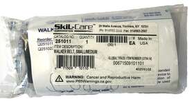 251011 Skil-care 671509101101 Nylon Gait Belt Delrin Plastic Buckle Black Size Small/med New