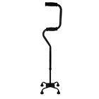 502-1510-0200 Small Black Canes Sit--stand Healthsmart Base Mabis Quad