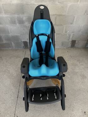 08242003 Special Tomato Hi-low Mps Seating System Large Aqua Adaptive Chair With Footrest